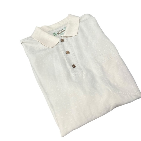 TOMMY BAHAMA 100% Silk Collard Shirt in Yellow size XLarge - Picture 3 of 11